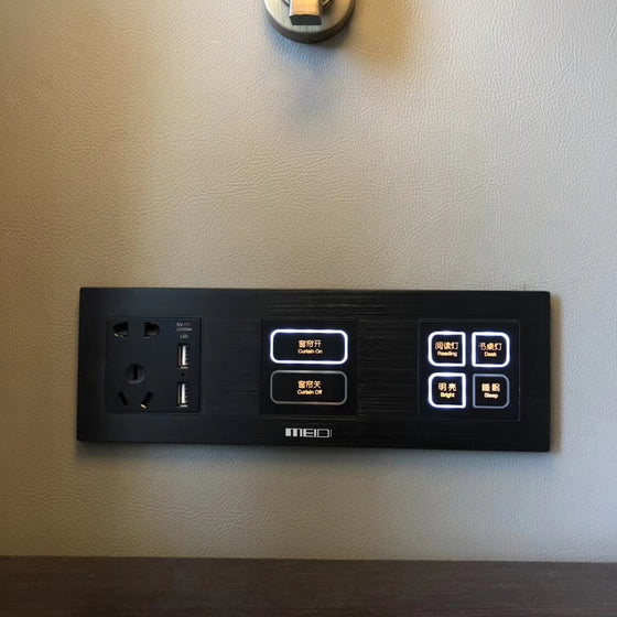MEIDI Decorative Receptacle Wall Plate, 1-Gang Standard Size Outlet Decorator Cover, , Unbreakable Polycarbonate Dual Port Faceplates Covers