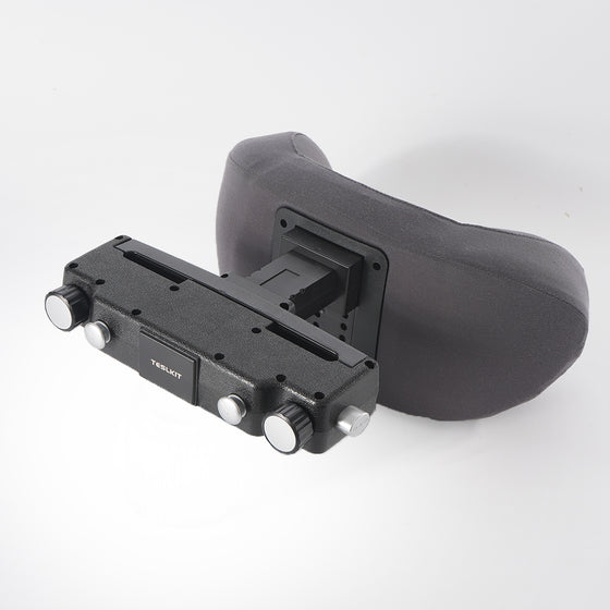 TESLKIT Car Headrest Pillow with Genuine Leather Memory Foam Supplier Black