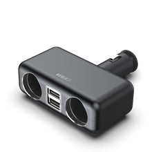  MEIDI Dual Cigarette Lighter Socket Adapter with Two USB Charging Ports
