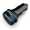 MEIDI Quick Charge 3.0 USB Car Charger with Pulsing Light